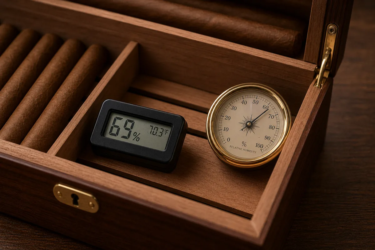 Digital vs Analog Hygrometers for Cigars