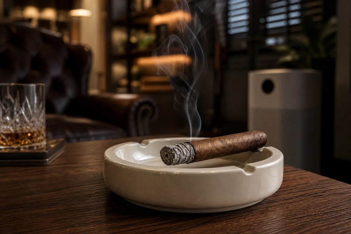 How to Smoke a Cigar Indoors (Ventilation & Etiquette)