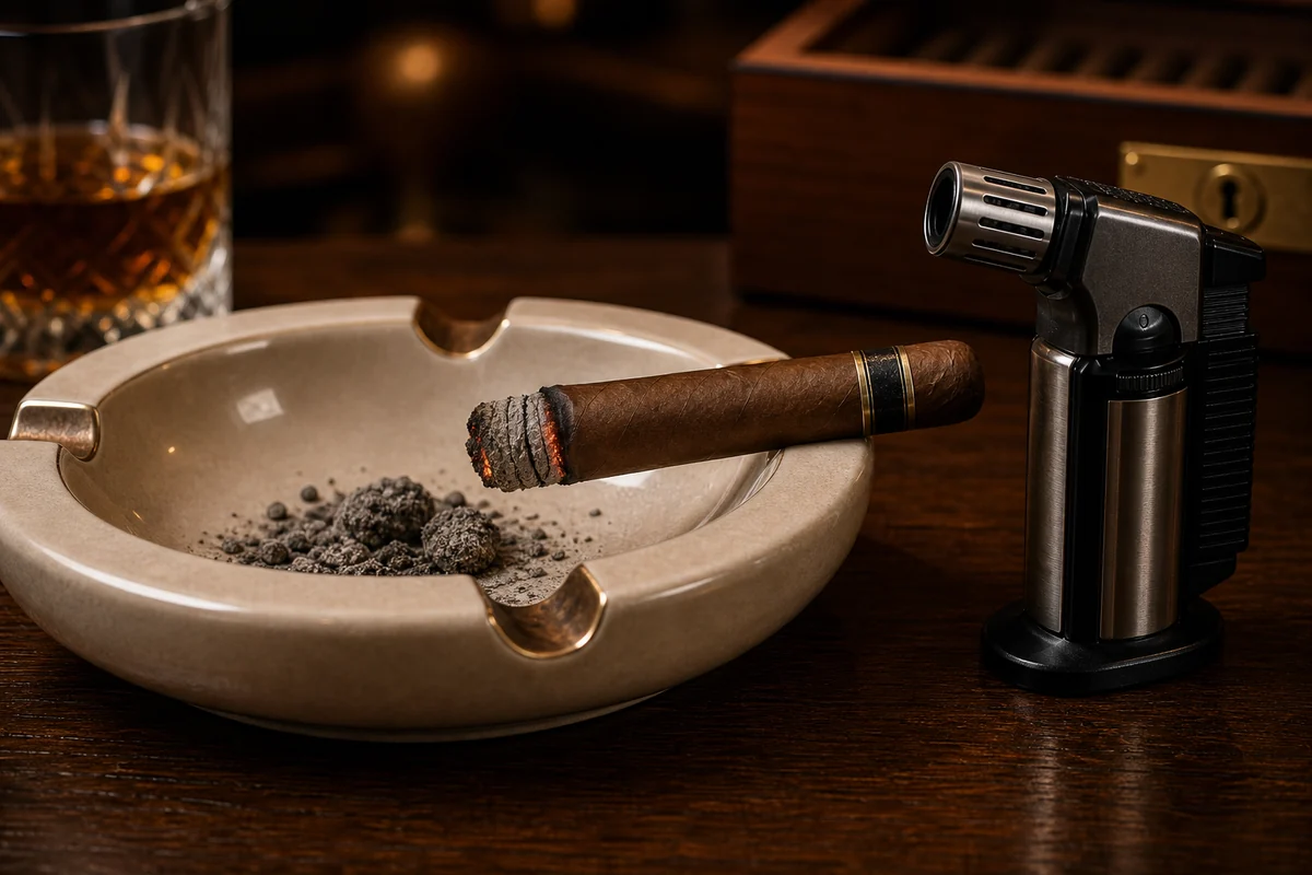 How to Touch Up a Cigar's Burn Line